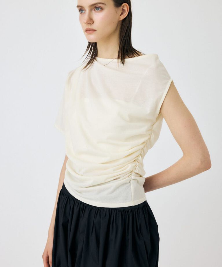 MOUSSY「ONE SHOULDER シアー TEE」|Tシャツ・カットソー|