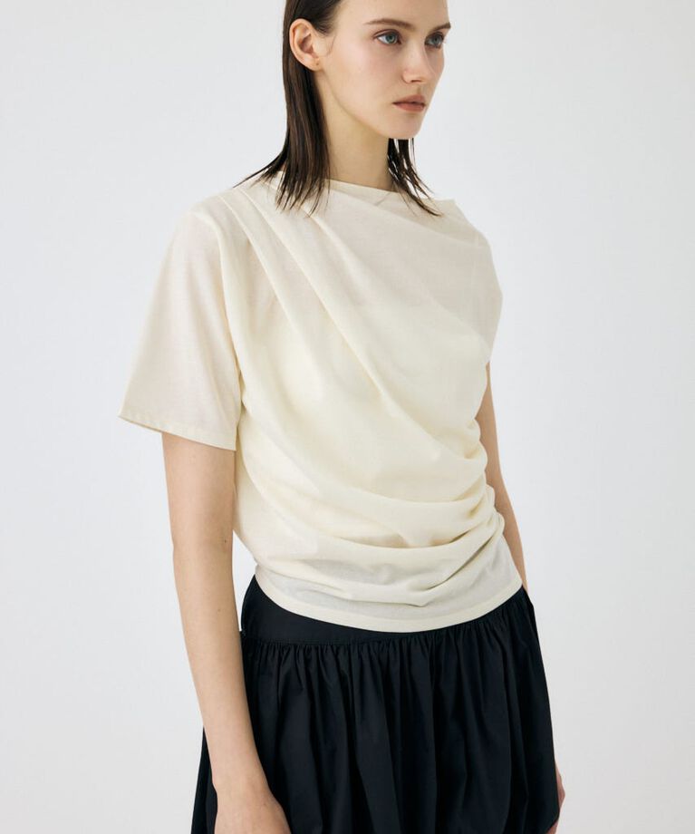 MOUSSY「ONE SHOULDER シアー TEE」|Tシャツ・カットソー|
