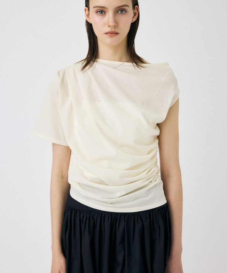 MOUSSY「ONE SHOULDER シアー TEE」|Tシャツ・カットソー|
