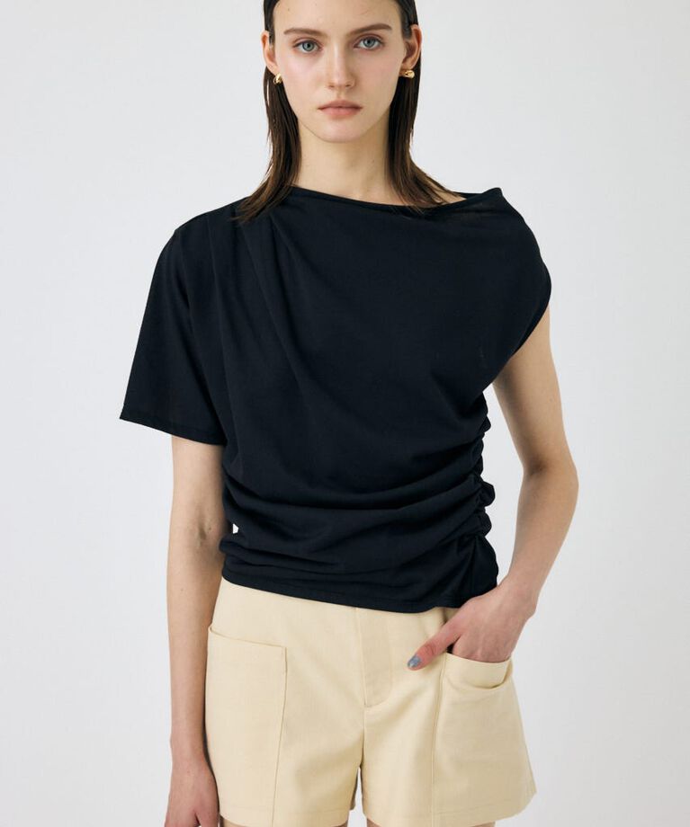 MOUSSY「ONE SHOULDER シアー TEE」|Tシャツ・カットソー|