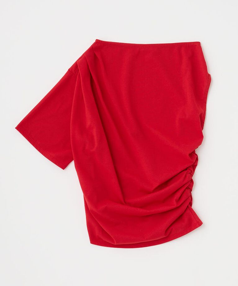 MOUSSY「ONE SHOULDER シアー TEE」|Tシャツ・カットソー|