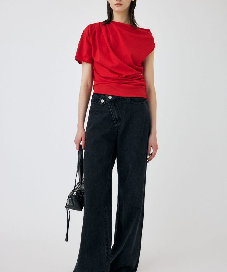 MOUSSY「ONE SHOULDER シアー TEE」|Tシャツ・カットソー|