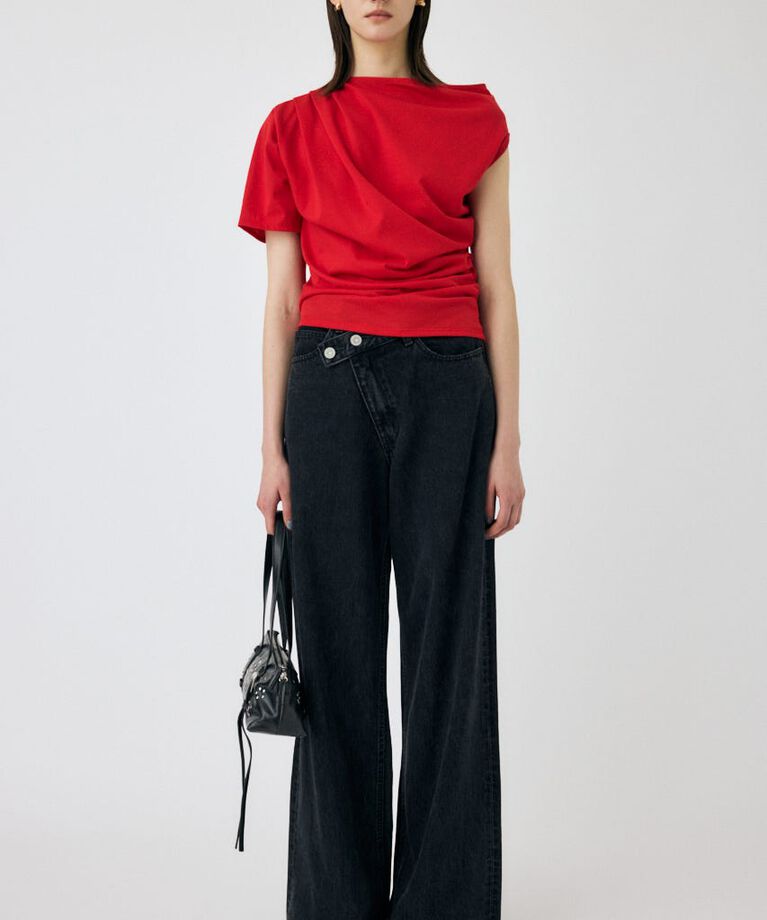 MOUSSY「ONE SHOULDER シアー TEE」|Tシャツ・カットソー|