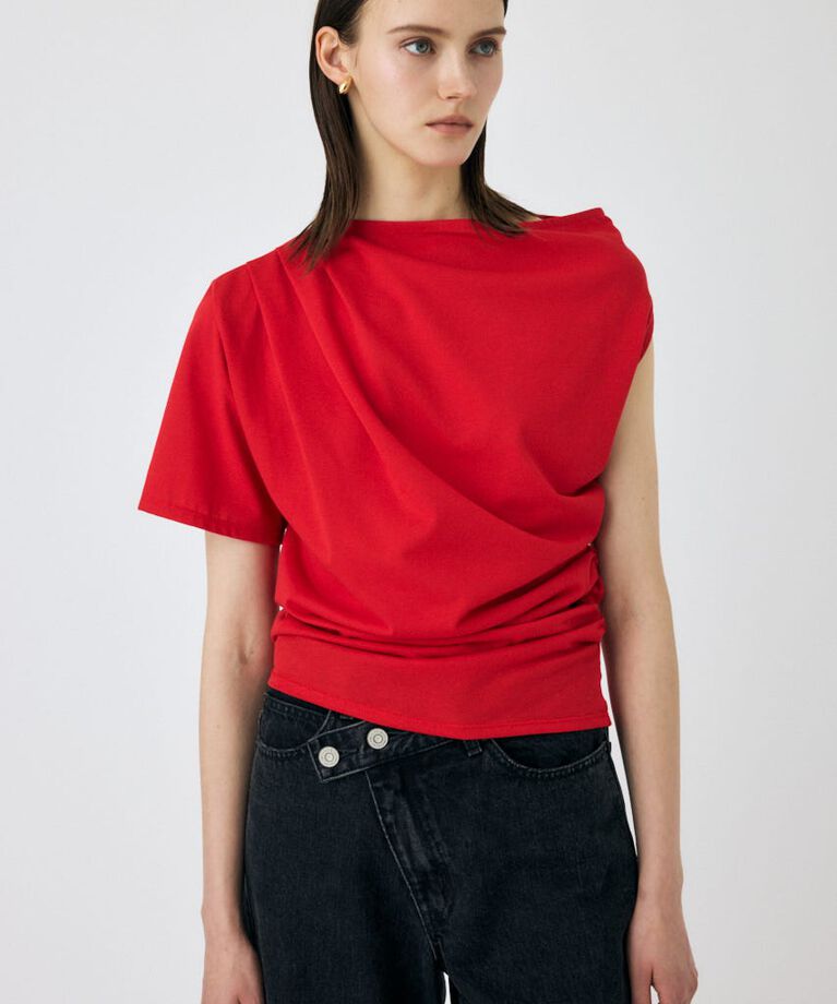 MOUSSY「ONE SHOULDER シアー TEE」|Tシャツ・カットソー|