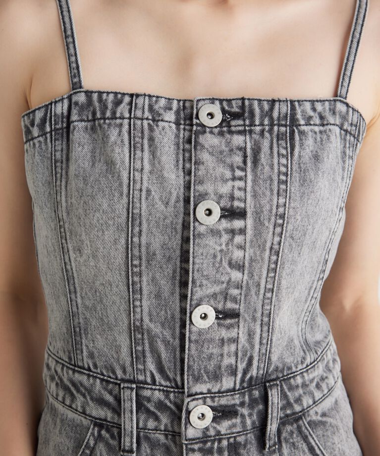rienda「ビスチェライクDENIMロンパース」|その他|