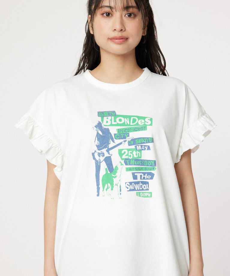 RODEO CROWNS「Vintage Flyerフリル Tシャツ」|Tシャツ・カットソー|