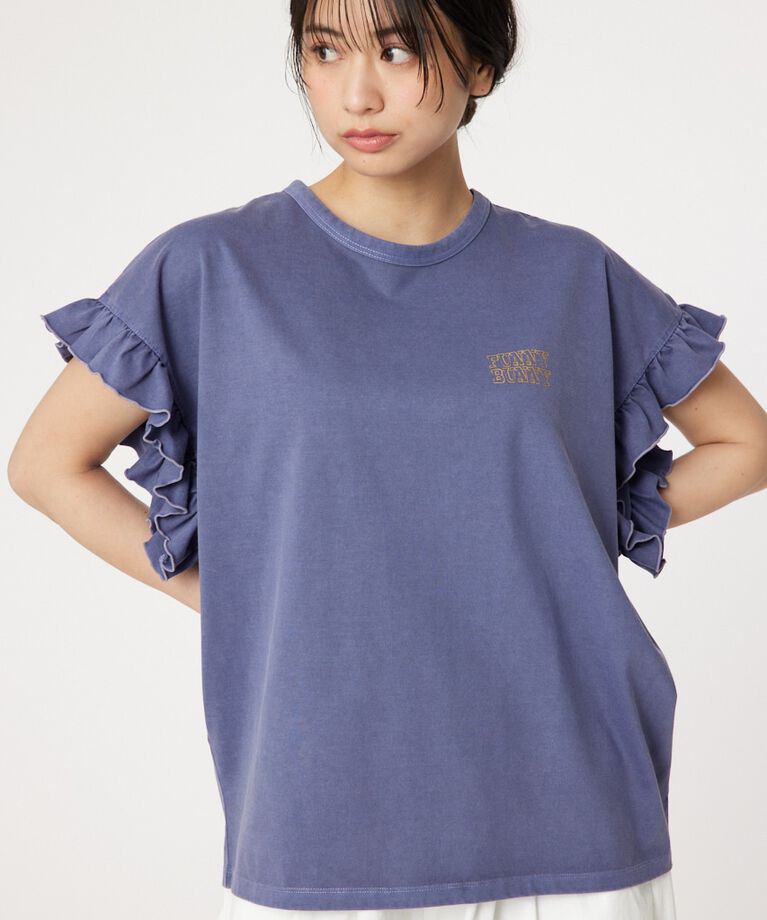 RODEO CROWNS「Vintage Flyerフリル Tシャツ」|Tシャツ・カットソー|NVY