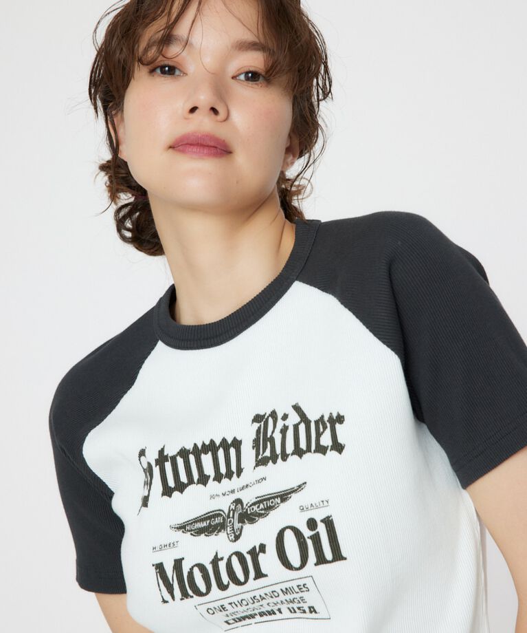 RODEO CROWNS「Riderラグランリブ Tシャツ」|Tシャツ・カットソー|