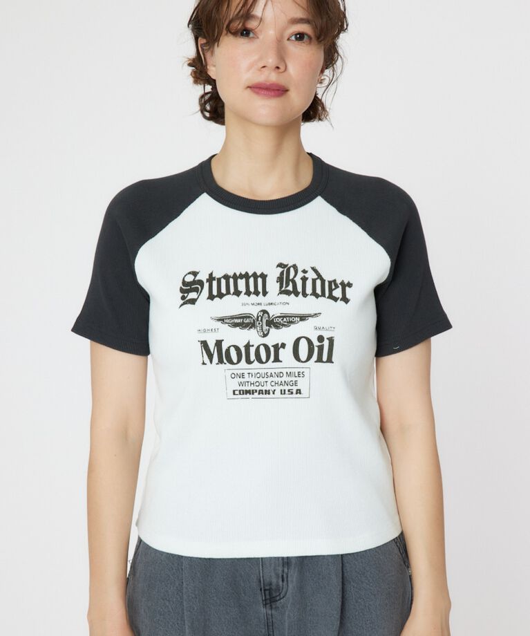 RODEO CROWNS「Riderラグランリブ Tシャツ」|Tシャツ・カットソー|