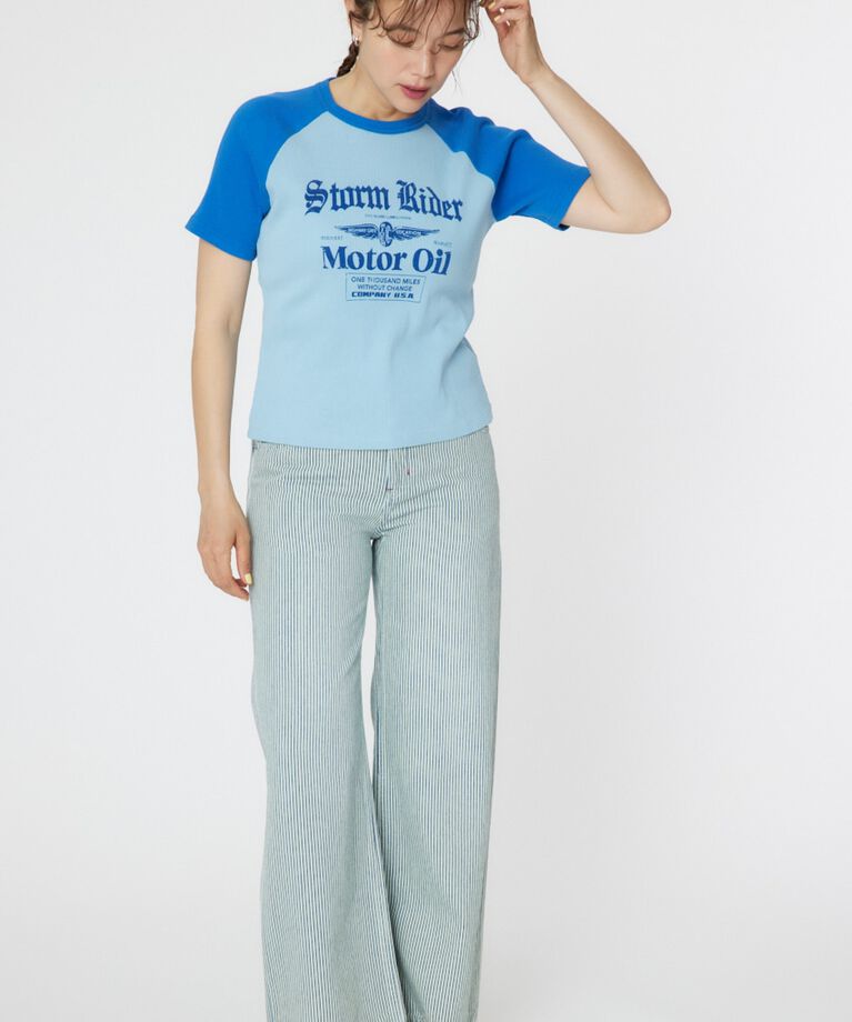 RODEO CROWNS「Riderラグランリブ Tシャツ」|Tシャツ・カットソー|