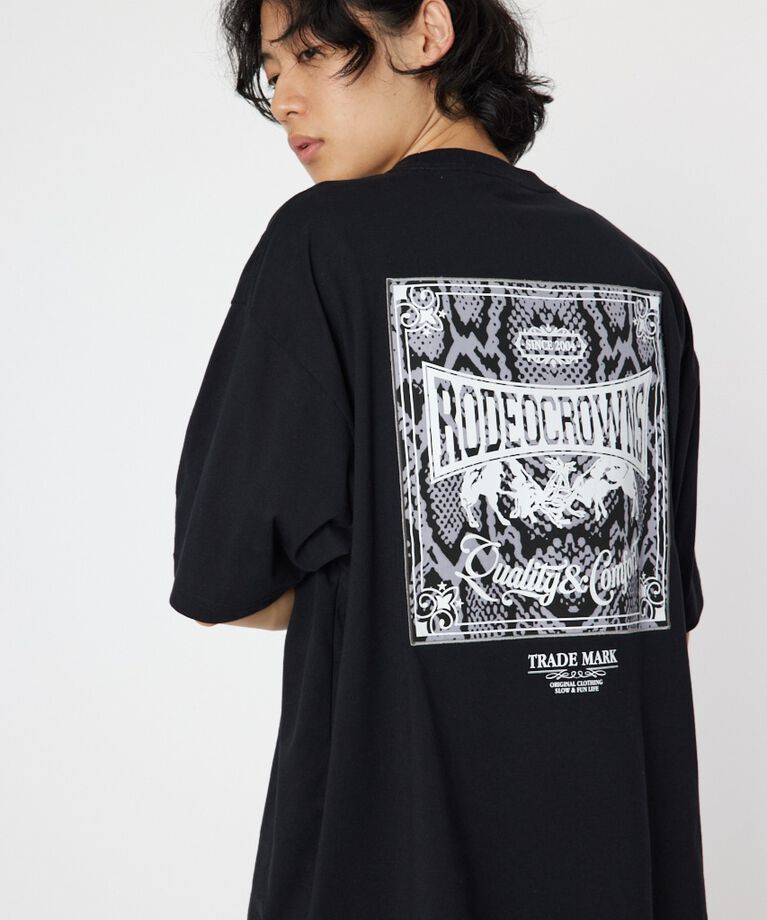 RODEO CROWNS「SCARYパッチ Tシャツ」|Tシャツ・カットソー|BLK