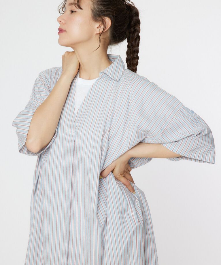 RODEO CROWNS「スキッパーシャツワンピース」|ワンピース|