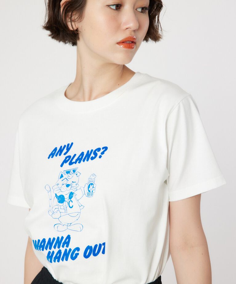 RODEO CROWNS「CAT BOY Tシャツ」|Tシャツ・カットソー|O/WHT1