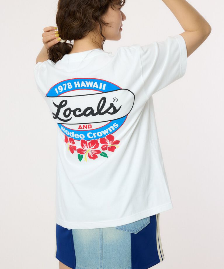 RODEO CROWNS「LOCALS x RCS Tシャツ」|Tシャツ・カットソー|O/WHT1
