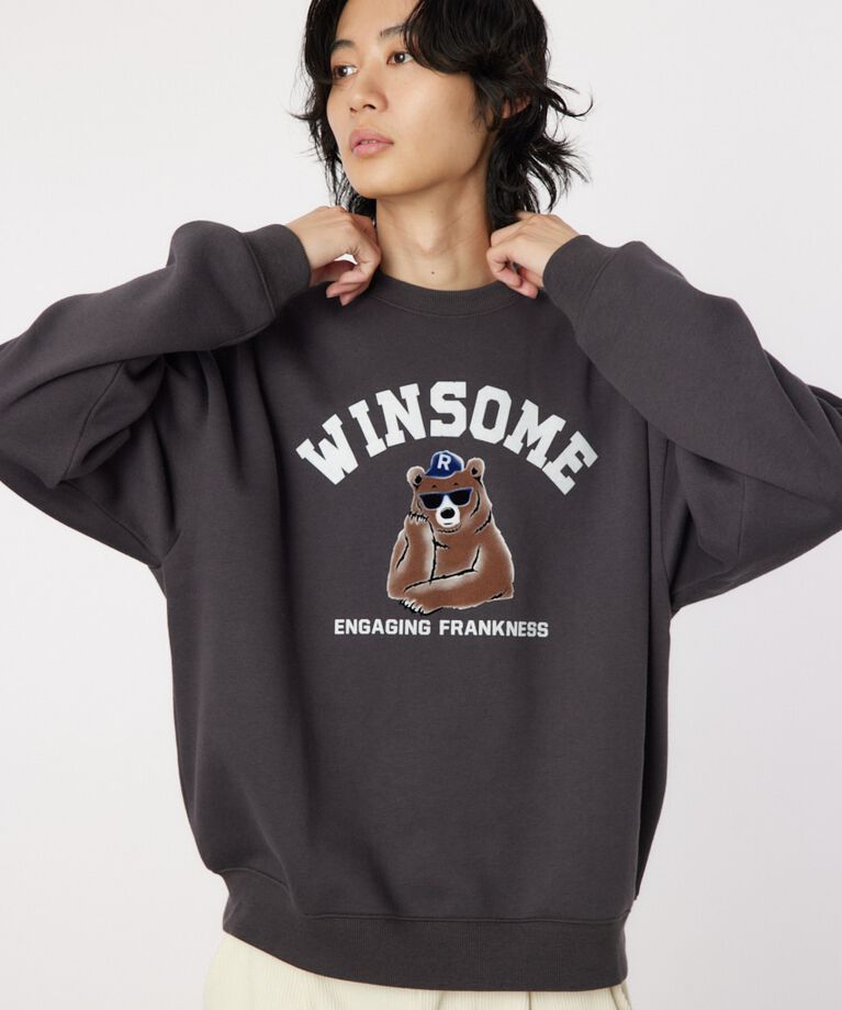 RODEO CROWNS「winsome bear スウェット」|パーカー|C.GRY