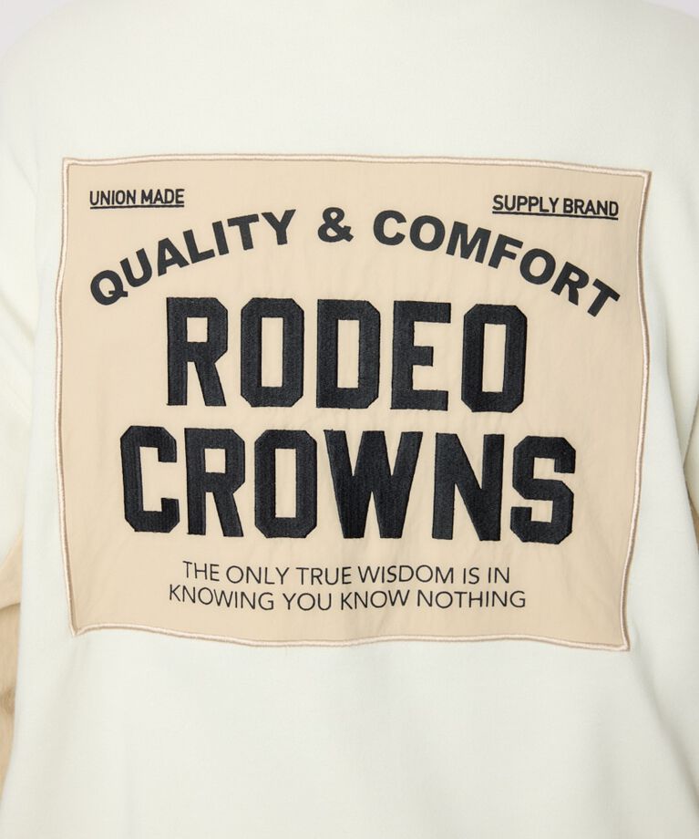 RODEO CROWNS「ナイロンアップリケロゴZIPパーカー」|パーカー|