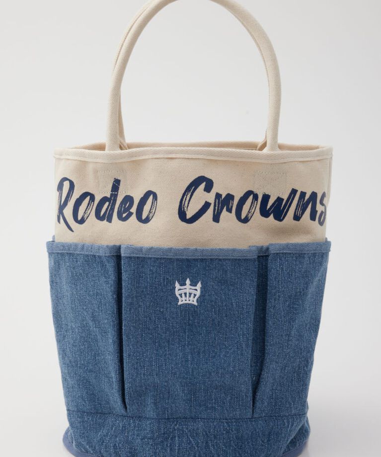 RODEO CROWNS「バケツポケットトートバッグ」|その他|柄BLU5