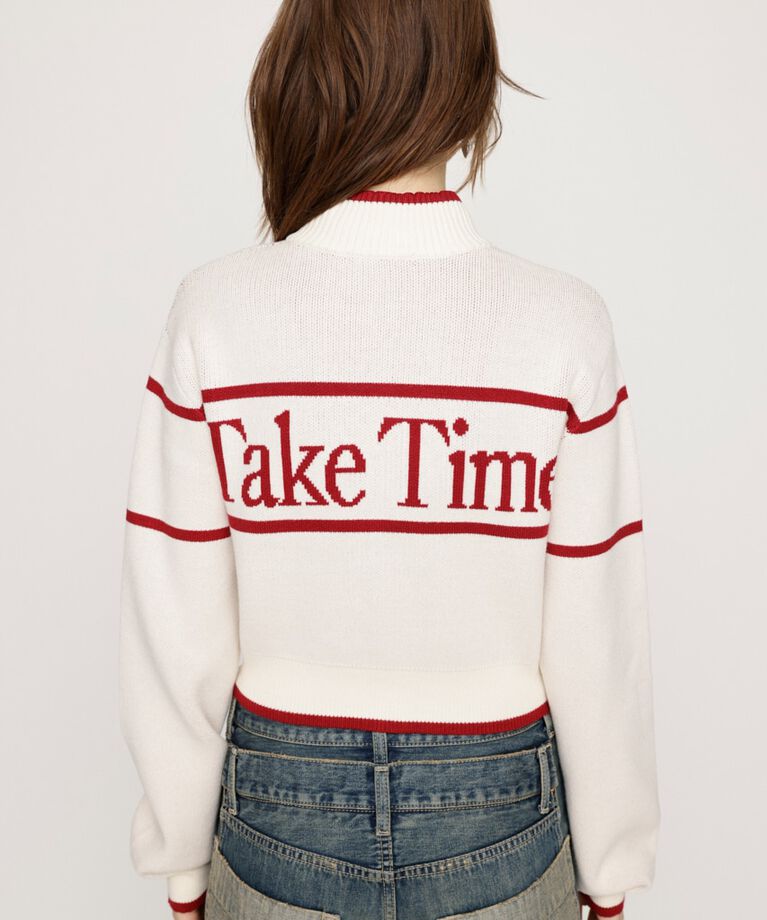 SLY「LINE LOGO ZIP カーディガン」|カーディガン|