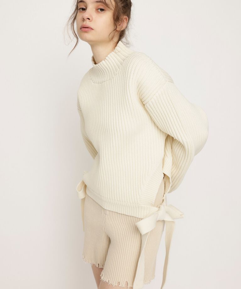 SLY「SIDE RIBBON LG トップス」|ニット・セーター|