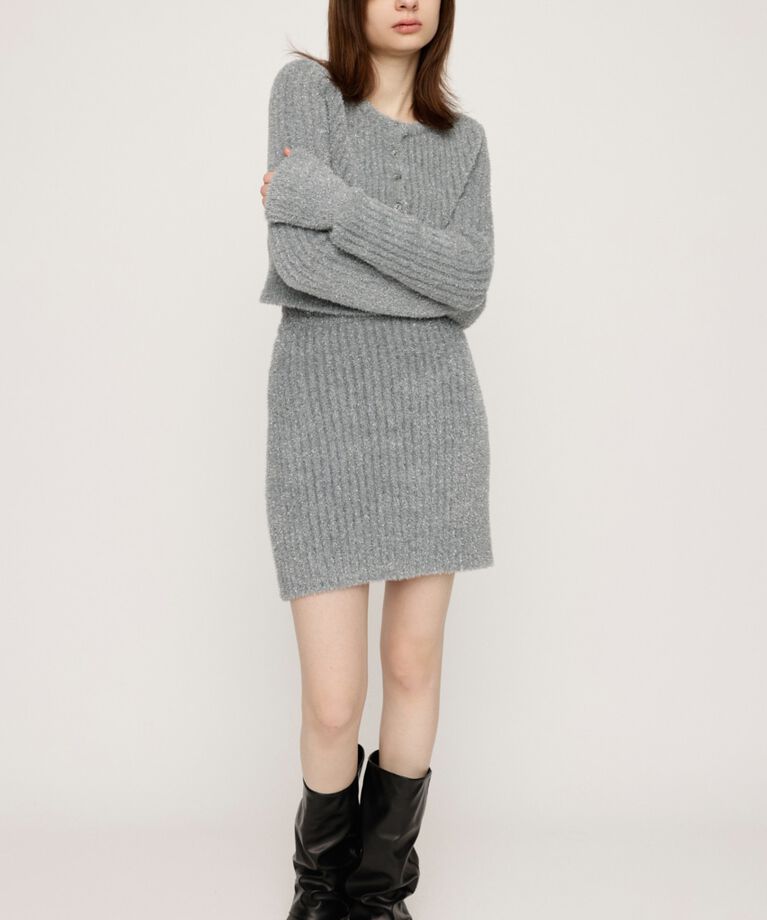 SLY「GLITTER KNIT ショートスカート」|スカート|