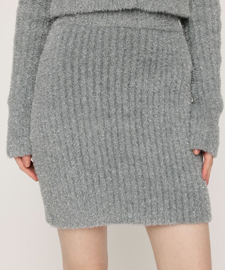 SLY「GLITTER KNIT ショートスカート」|スカート|