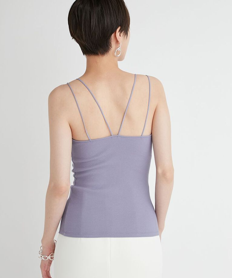 emmi atelier「【emmi atelier】カップ付きリブキャミソール」|キャミソール|