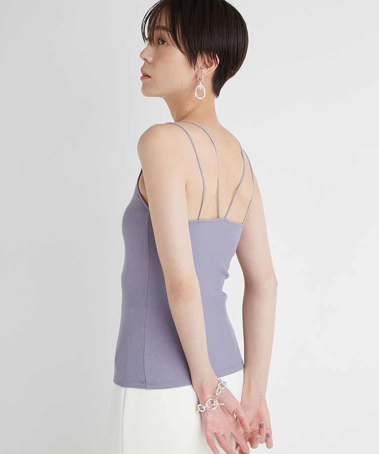emmi atelier「【emmi atelier】カップ付きリブキャミソール」|キャミソール|