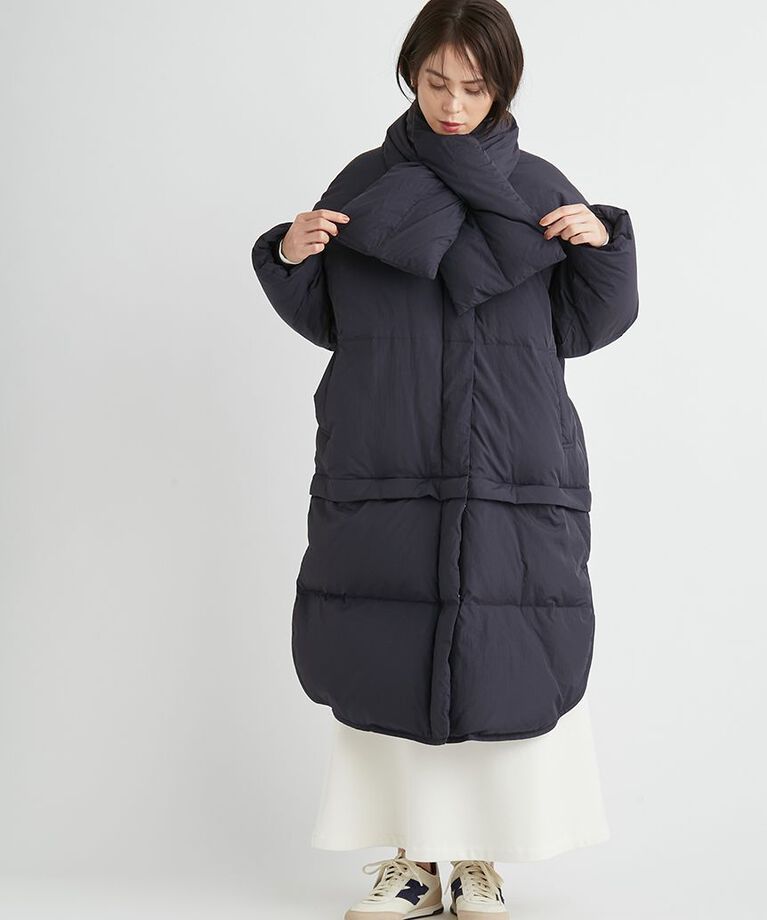 emmi atelier「【金子綾 for emmi】ecoマルチウェイダウンコート」|ダウン|