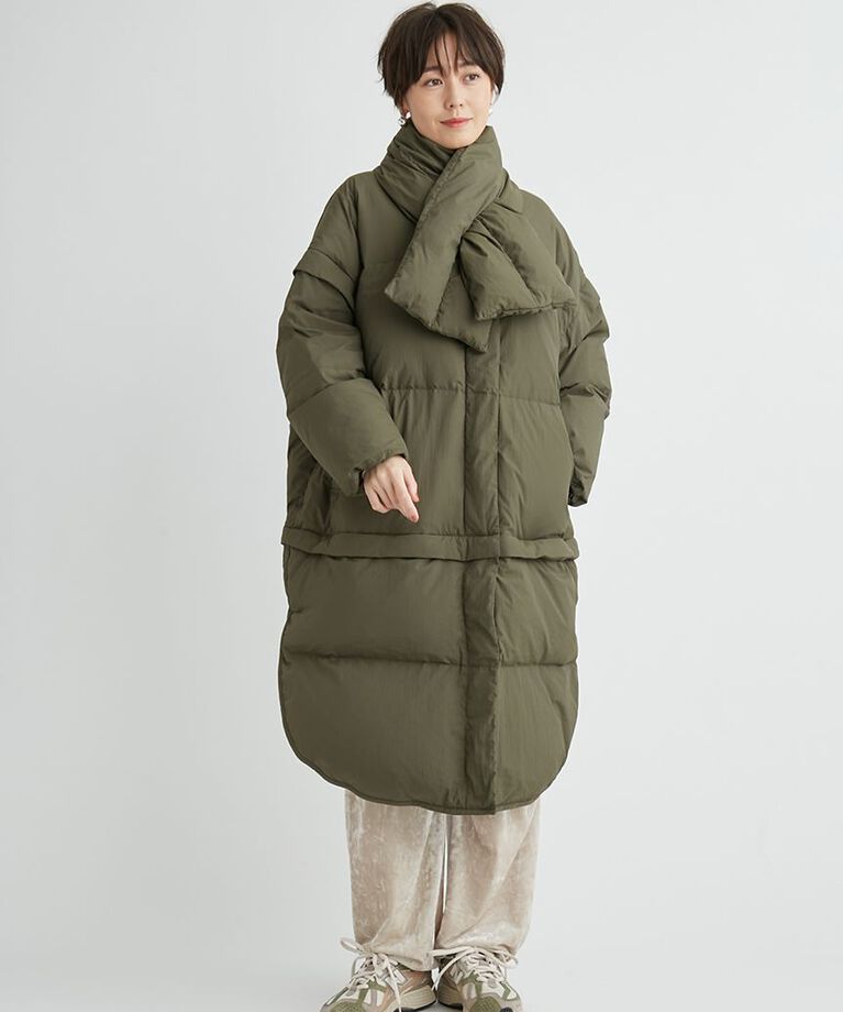 emmi atelier「【金子綾 for emmi】ecoマルチウェイダウンコート」|ダウン|