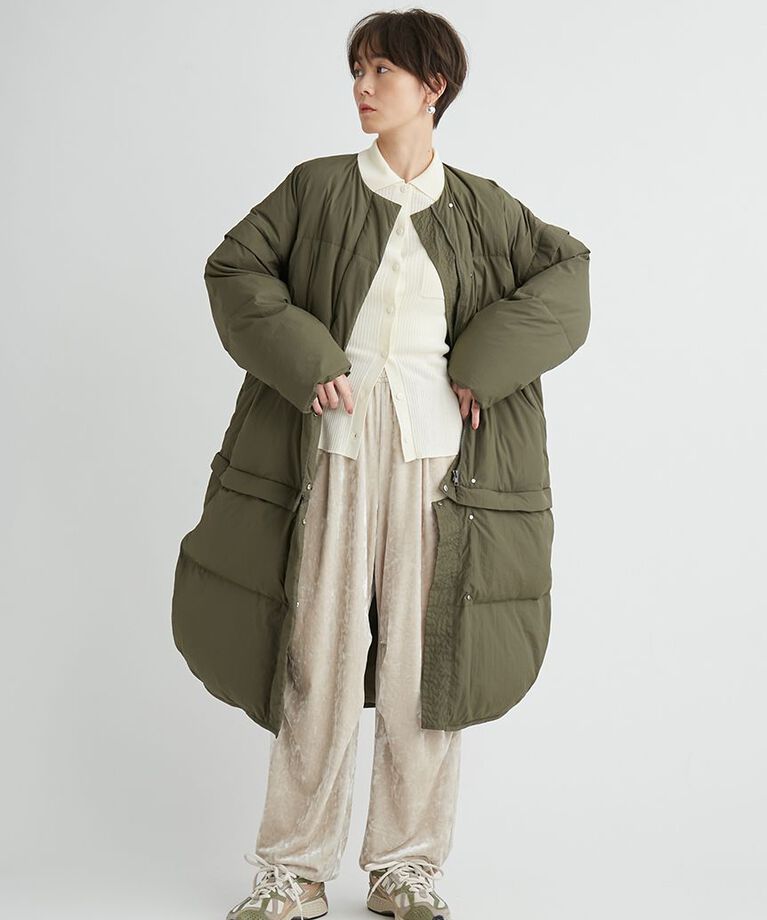 emmi atelier「【金子綾 for emmi】ecoマルチウェイダウンコート」|ダウン|