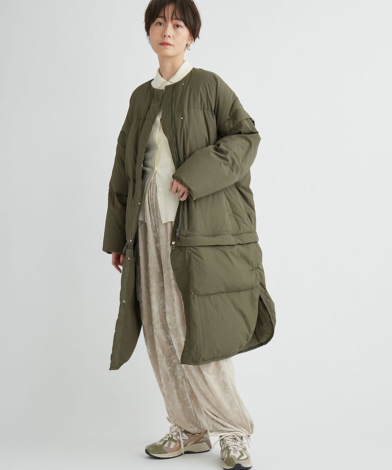 emmi atelier「【金子綾 for emmi】ecoマルチウェイダウンコート」|ダウン|