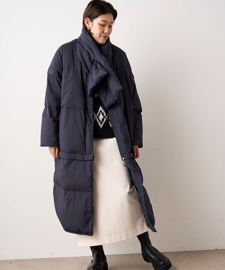 emmi atelier「【金子綾 for emmi】ecoマルチウェイダウンコート」|ダウン|