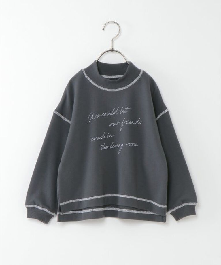 ikka kids「【キッズ】【速乾】配色ステッチプルオーバー（100~160cm）」|Tシャツ・カットソー|