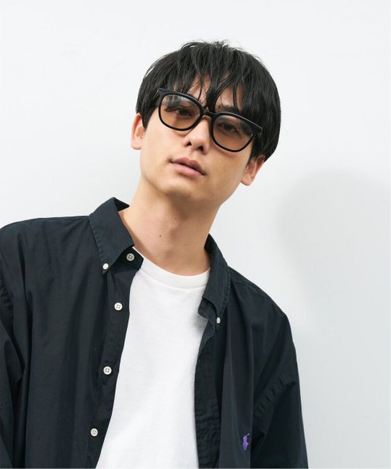  「【WEB限定】ウェリントン型 サングラス | 軽量 カラーレンズ トレンド 紫外線対策 UVカット 大きめサイズ」|サングラス|