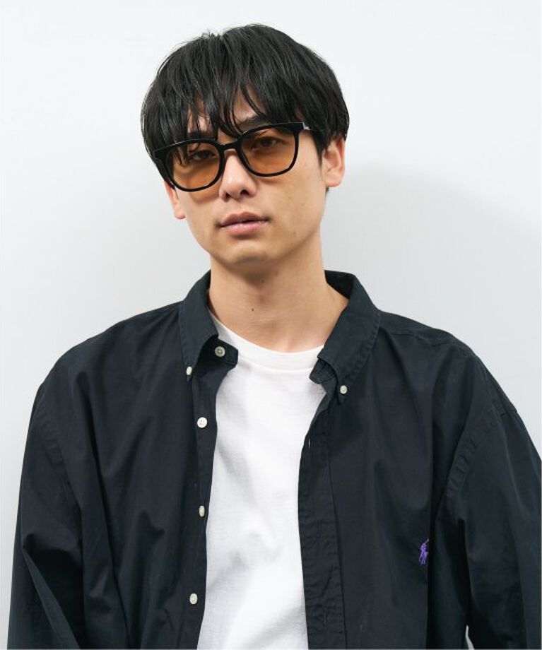  「【WEB限定】ウェリントン型 サングラス | 軽量 カラーレンズ トレンド 紫外線対策 UVカット 大きめサイズ」|サングラス|