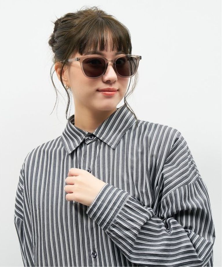  「【WEB限定】ウェリントン型 サングラス | 軽量 カラーレンズ トレンド 紫外線対策 UVカット 大きめサイズ」|サングラス|