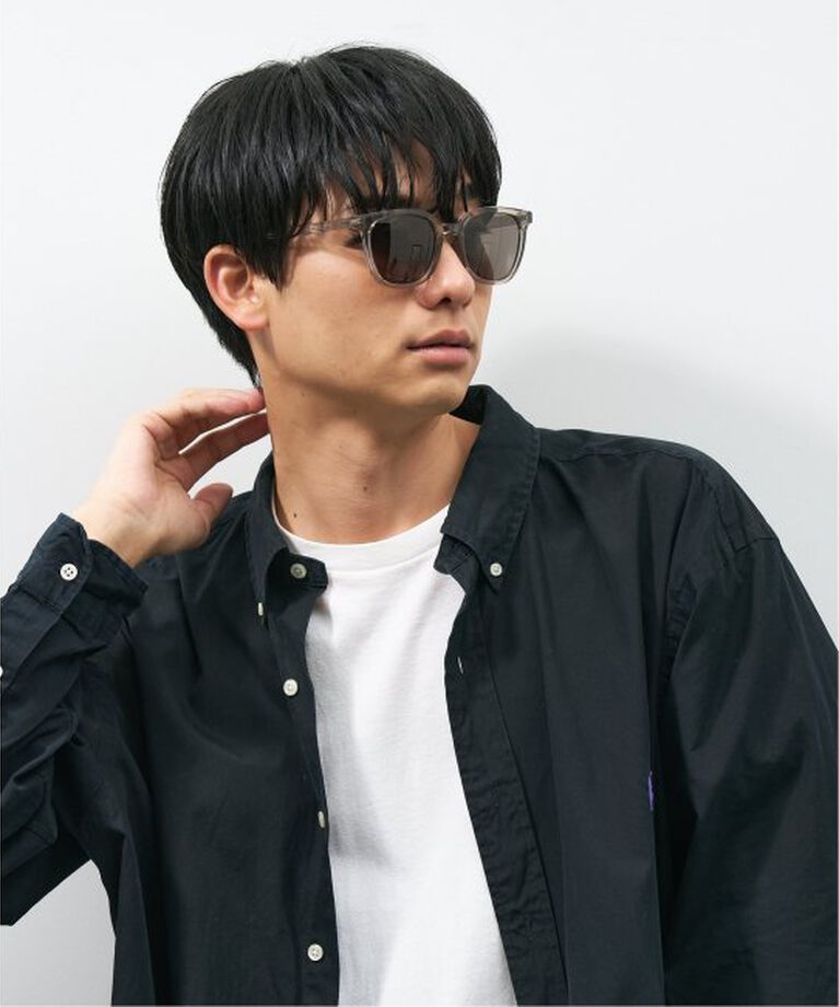  「【WEB限定】ウェリントン型 サングラス | 軽量 カラーレンズ トレンド 紫外線対策 UVカット 大きめサイズ」|サングラス|