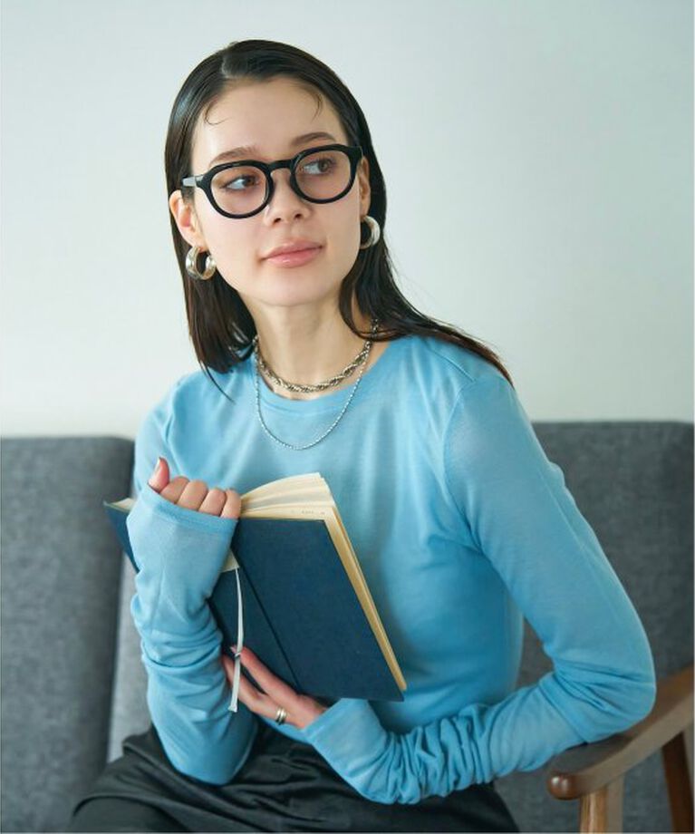  「【WEB限定】ウェリントン型 サングラス | 軽量 カラーレンズ トレンド 紫外線対策 UVカット 大きめサイズ」|サングラス|