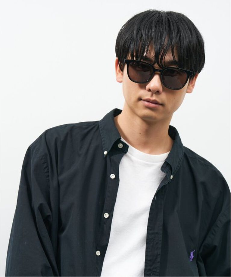  「【WEB限定】ウェリントン型 サングラス | 軽量 カラーレンズ トレンド 紫外線対策 UVカット 大きめサイズ」|サングラス|