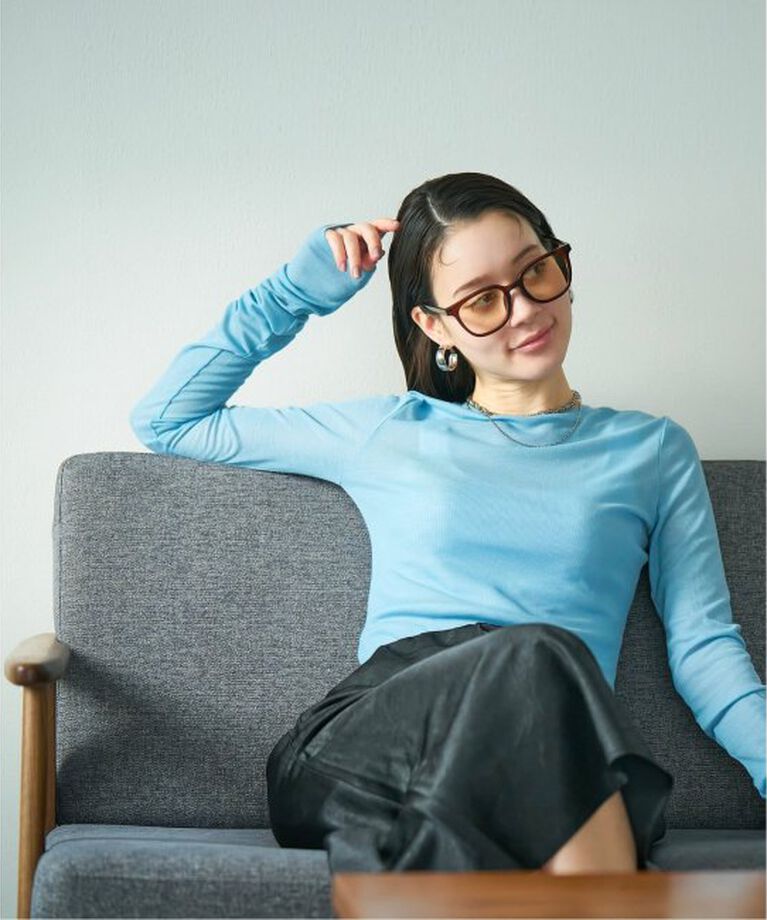  「【WEB限定】ウェリントン型 サングラス | 軽量 カラーレンズ トレンド 紫外線対策 UVカット 大きめサイズ」|サングラス|