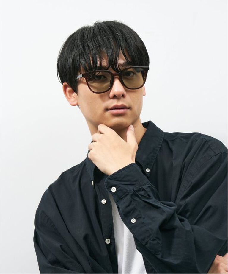  「【WEB限定】ウェリントン型 サングラス | 軽量 カラーレンズ トレンド 紫外線対策 UVカット 大きめサイズ」|サングラス|