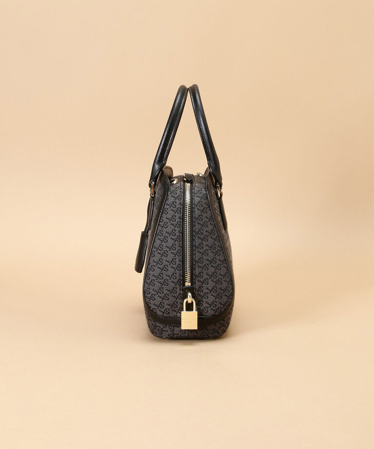 Samantha Thavasa「ST Jacquard トラペズミニヨン ボストンバッグ」|ハンドバッグ|