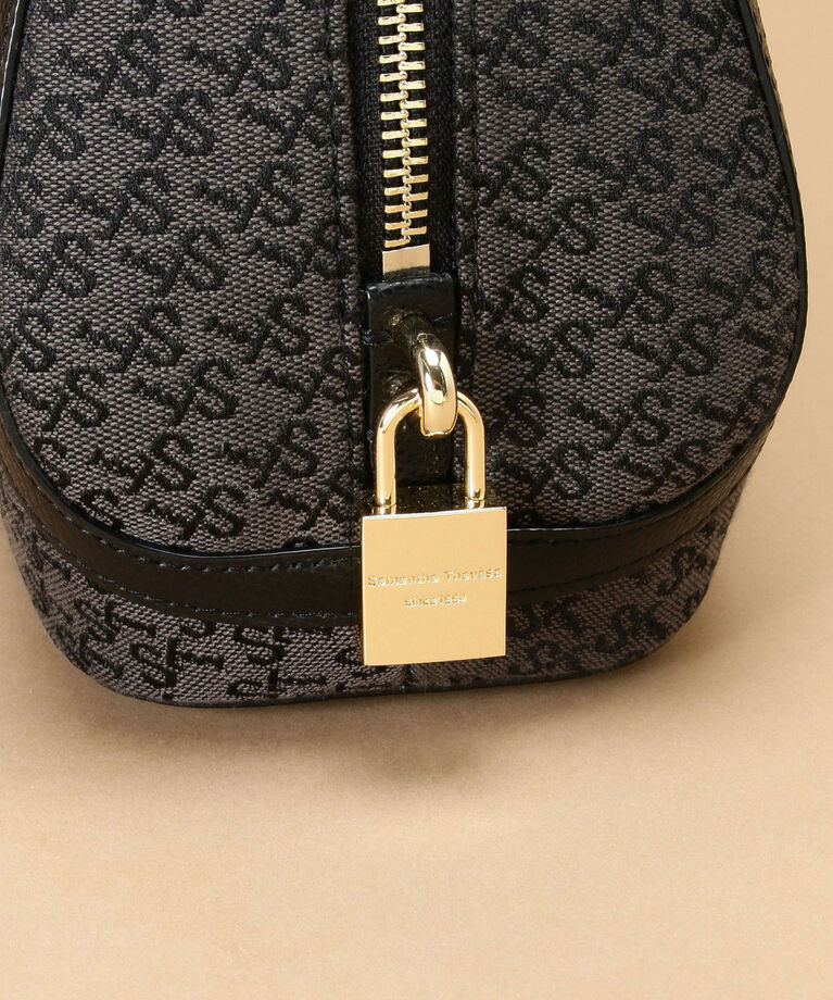 Samantha Thavasa「ST Jacquard トラペズミニヨン ボストンバッグ」|ハンドバッグ|