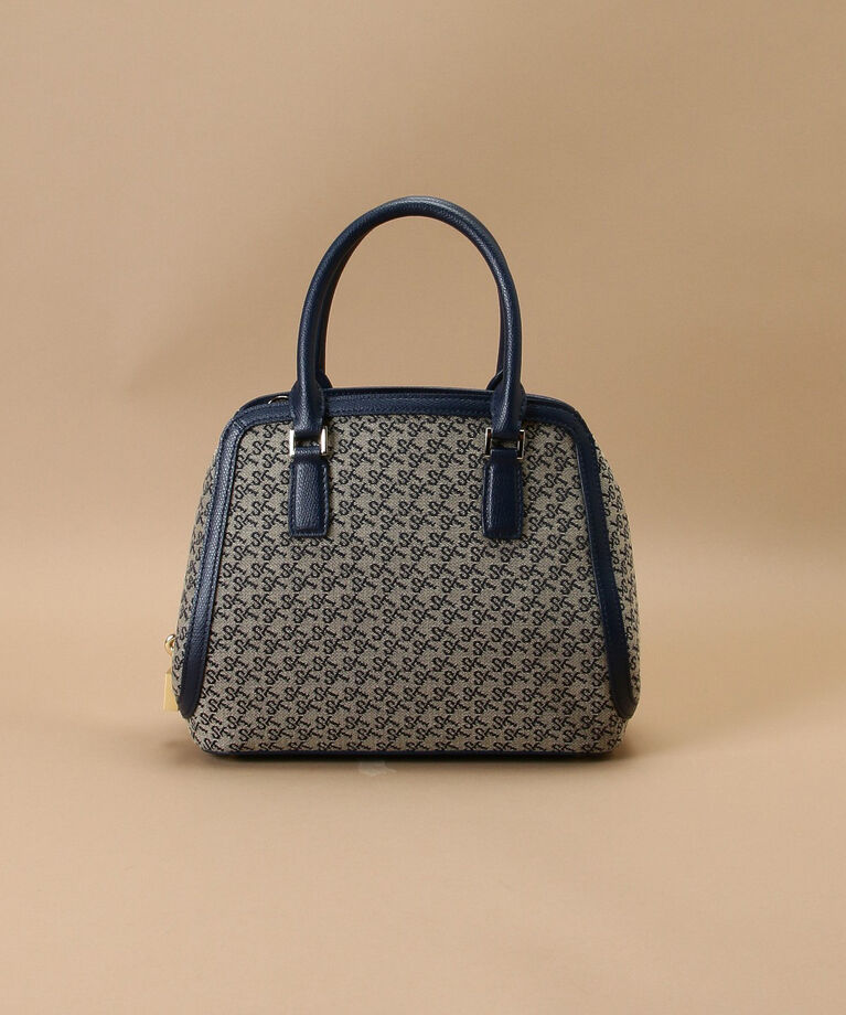Samantha Thavasa「ST Jacquard トラペズミニヨン ボストンバッグ」|ハンドバッグ|