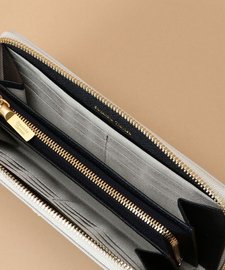 Samantha Thavasa「Pomme d'espoir ポムディスポワール バイカラーラウンドジップ長財布」|財布|