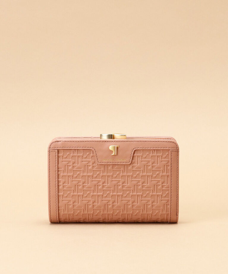 Samantha Thavasa「Pomme d'espoir ポムディスポワール 型押し口金折財布」|財布|ﾋﾟﾝｸﾍﾞｰｼﾞｭ