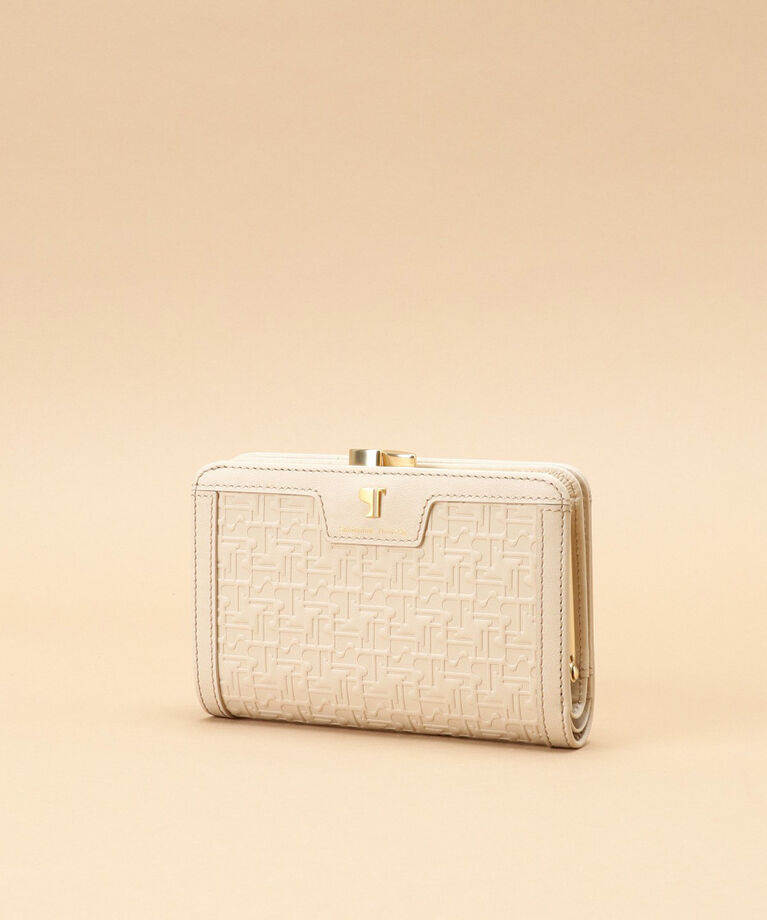 Samantha Thavasa「Pomme d'espoir ポムディスポワール 型押し口金折財布」|財布|