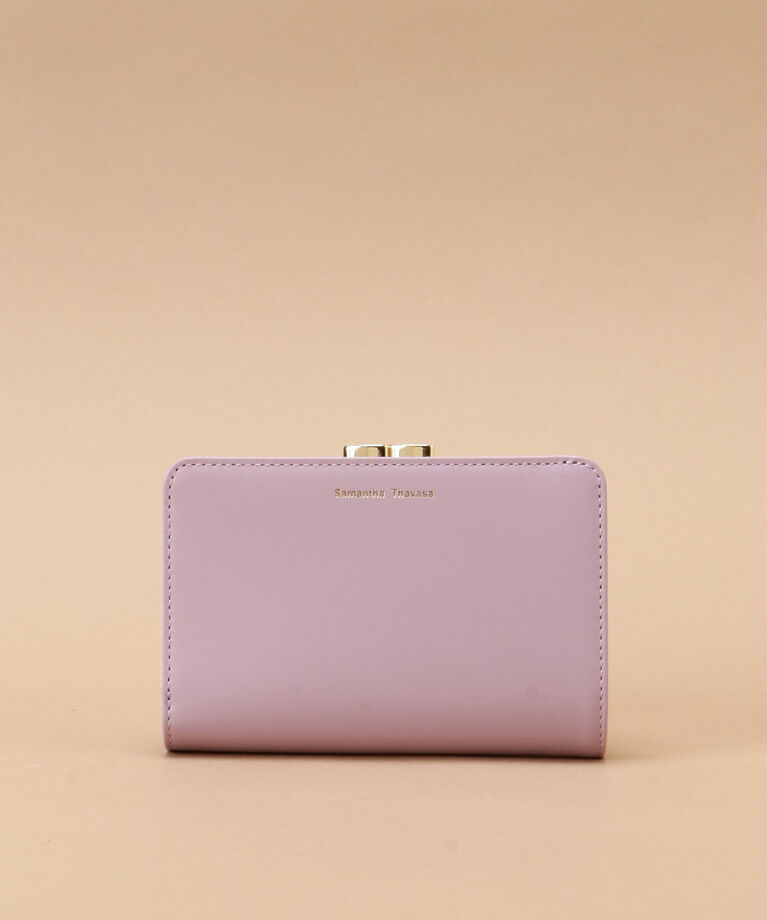 Samantha Thavasa「スマートバイカラー 口金折財布」|財布|ラベンダー