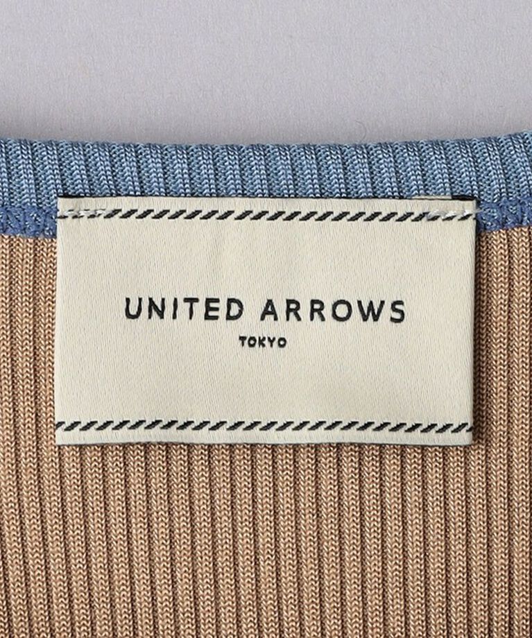 UNITED ARROWS「リブ バイカラー パイピング カットソー」|Tシャツ・カットソー|