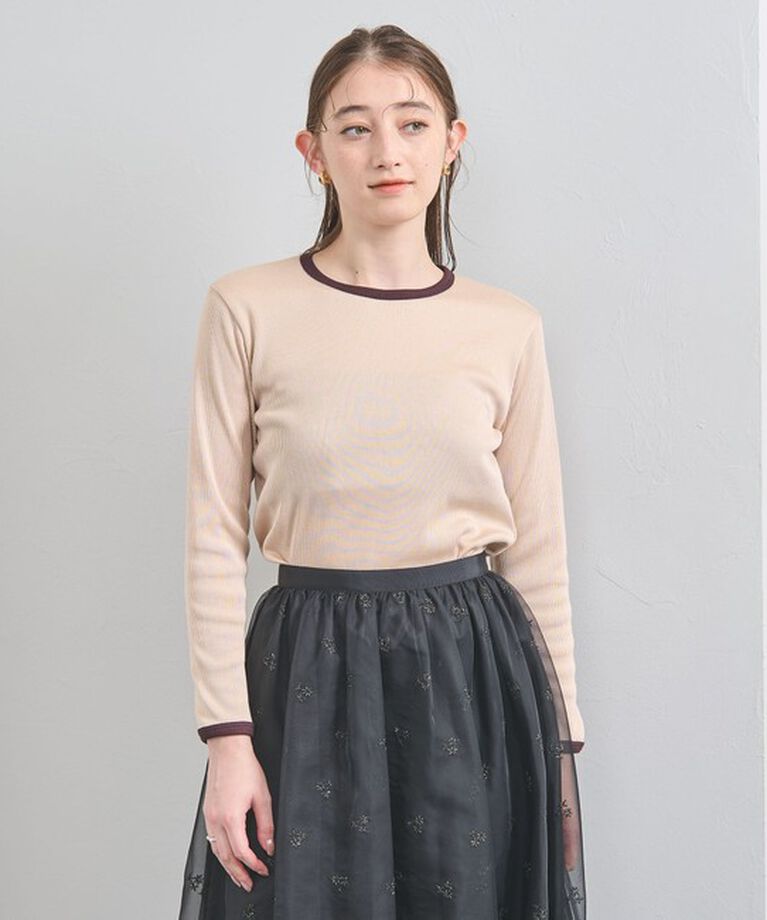 UNITED ARROWS「リブ バイカラー パイピング カットソー」|Tシャツ・カットソー|